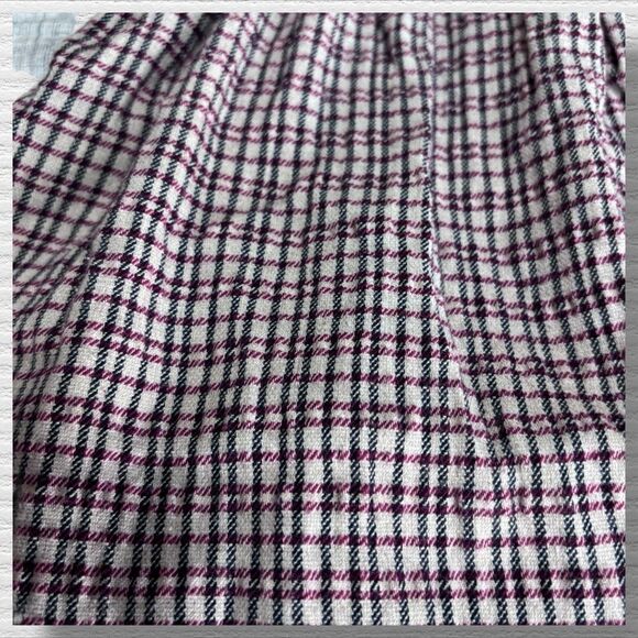 Zara 2-3years Girl Dark Red Checkered Cotton Dungaree Pinafore Dress School - Picture 2 of 5